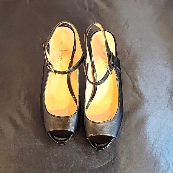 NINE WEST NW7 CLEMENTIN PEEP TOE ANKLE STRAP HIGH HEEL STILETTOS PUMP SANDAL - Picture 1 of 14